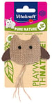 Vitakraft Pure Nature - Jouet pour Chat Hibou avec Herbe à Chat à L'Intérieur