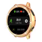 Heltäckande Rhinestone Skal Galaxy Watch Active 2 44mm Rose Guld