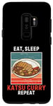 Coque pour Galaxy S9+ Retro Eat, Sleep Katsu Curry Repeat Vintage