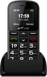 Artfone CS182 Big Button Mobile Phone, Unlocked Senior Mobile Phone With SOS Emergency Button | Charging Dock | 1400mAh Battery