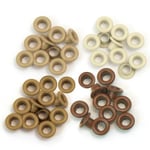 We Are Memory Keepers Öljetter Eyelets 60-pack - Brun Mix Hål 5 mm