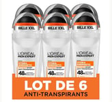 L'Oréal Men Expert Hydra Energetic Déodorant Bille Anti-Transpirant Extreme Sport - Lot de 6 x 50 ml
