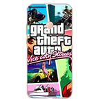 Unknown Case Compatible with Huawei GTA Grand Theft Auto Video Games Consoles Vice City San Andreas Silicone Case