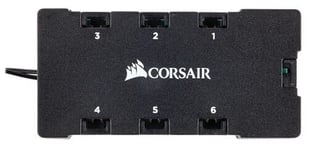 Corsair Six (6) port RGB LED hub for Corsair RGB fans :: CO-8950020  (Components