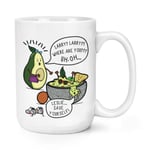 Leslie & Larry Avocados 15oz Large Mug Cup - Funny Avocado Guacamole Joke Big