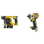 DeWalt DCH253N-XJ 18V XR Lithium-Ion SDS Plus Body Only Rotary Hammer Drill, 4.17 cm*13.07 cm*8.66 cm&DCF887N XR 18V 3 Speed BL Impact Driver Naked-Body ONLY, 18 W, 18 V, Multi, Bare Unit