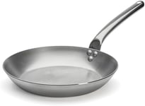 De Buyer 5130.28 Carbone plus round Frying Pan with Stainless Steel Cold Handle,