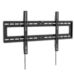 BRATECK 37"-80" Fixed Wall Mount TV Bracket. Max load: 50Kgs. VESA support up to 800x400. Built-in Bubble Level. Curved Display Compatible. Colour: Black. (p/n: LP46-48F)