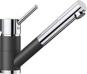 Blanco 515356 Antas-S - Anthracite/Chrome Kitchen Sink tap with a Pull-Out spout Antas-S-anthracite/chrome-515356, Anthrazit/Chrom, Hochdruck-Schlauchbrause