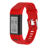 KOMI Watch Straps compatible with Garmin Vivosmart HR+, Silicone Fitness Sport Wrist Band Replacement for Garmin Vivosmart HR plus (red)
