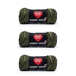 Red Heart Super Saver Lot de 3 – Camouflage – 198 g – Acrylique – 4 moyen (peigné) – 300 m – Tricot, crochet, artisanat et amigurumi