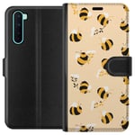 OnePlus Nord Svart Plånboksfodral Humlor