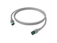 EasyLan FlexBoot FTP Cat.6a saCon 2m, 2 m, Cat6a, F/UTP (FTP), RJ-45, RJ-45, Grå