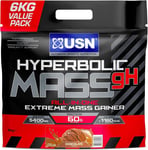 Hyperbolic Mass Chocolate 6Kg: High Calorie Mass Gainer Protein Powder for Fast