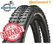 2  Continental Mountain King 27.5 x 2.3 Wired MTB Cycle Tyres & Presta Tubes