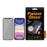 iPhone 11 / XR PanzerGlass Curved Glass Skjermbeskytter - Case Friendly - Privacy + Camslider - Svart