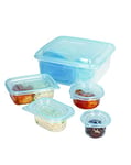 KitchenCraft - Set de 23 Boîtes de Conservation Réutilisables en Plastique sans BPA, Compatible avec Micro-ondes/Réfrigérateur/Congélateur