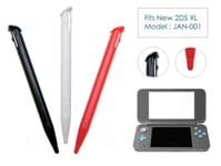 3 Pen Stylus Black RED  for New Nintendo 2DS XL/LL Plastic Replacement Parts