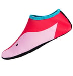Beach Swimming Water Sport Socks Anti Slip Shoes Yoga Fitness Dance Swim Surfing Diving Underwater Shoes for Kids-Red_M