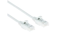 Act White 1.5 Meter Lszh U/Utp Cat6 Datacenter Slimline Patch Cable Snagless With Rj45 Connectors