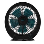 Cecotec Floor Fans EnergySilence 4500 Power Box Black - 45W, 12 Inch Diameter, 5 Blades, 3 Speed, 1H Timer, Rotating Grill And Maximum Safety