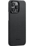 PITAKA MagEZ 4 1500D case - black/grey twill - iPhone 15 Pro