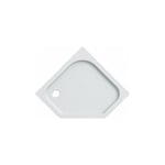 Receveur de douche pentagonal Geberit renova 900x900mm blanc