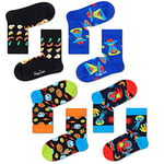 Happy Socks Unisex Kids Happy Kids Space Gift Set Socks, Pattern, 8 UK