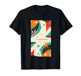 Stars Scattered Abstract Mid-century Modern Retro T-Shirt