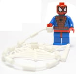 LEGO Marvel Super Heroes Spider-Man Minifigure with Webs Split from 76004 (Bagged)