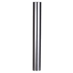 FireFix, R130/B, A120/1 AA8FAL 1 mm, Ø 120 mm - Tuyaux de poêle en tôle d'acier - 0,6 mm d'épaisseur - Conique enfichable - Longueurs soudées au Laser - Argenté