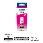 Epson 104 Magenta EcoTank Printer Ink Bottle ET-2711, ET-2714, ET-2720