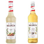 MONIN Premium Almond Orgeat Syrup 700 ml & Premium Vanilla Syrup 1 L