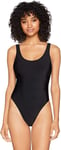 Seafolly Women's Retro Tank Maillot One Piece Swimsuit, Active Black. Size 16 UK