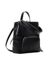 Desigual Women's Back_Half Logo 24 Sumy Mi Accessories PU Backpack Mini, Black, One Size