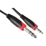 Pro 2m 3.5mm Stereo AUX Jack to 6.35mm 1/4" Stereo Plug PC MP3 Cable 2 Metre