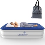 Luxchoice Single Air bed with Built-in Pump Inflatable Mattress Blow Up Bed for