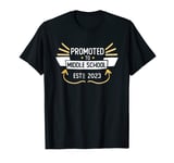 2023 Promoted To Middle School Funny Student Back To School T-Shirt