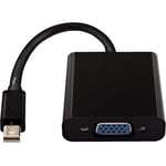 ADAPTATEUR MINI DP VERS VGA NOIR 100 CUIVRE