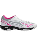 Mizuno Indoor Wave Ghost Womens White Trainers - Multicolour - Size UK 4