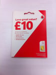 Vodafone UK Pay As You Go PAYG - Includes Standard, Micro & Nano Triple SIM Card