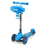 Xootz Bubble Go Push Scooter 3 Wheel Foldable age 2-5- Blue