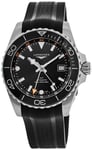 Longines L3.790.4.56.9 Hydroconquest Sort/Gummi Ø41 mm