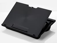 Q-Connect Support Ergonomique pour Ordinateur Portable MacBook en Plastique Noir 37,6 x 28 x 5,8 cm / 0,88 kg