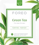FOREO Green Tea UFO Activated Facial Mask for Blemish-Prone Oily Skin, 6 Pack, P