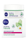 Nivea Pure And Natural Soothing Day Care 50ml Dry To Senstive Skin