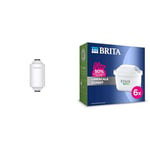 Philips Water - Shower Filter Cartridge, Remove Chlorine and impurities, Filtration Capacity: 50,000 & BRITA MAXTRA PRO Limescale Expert Water Filter Cartridge 6 Pack (New) - Original BRITA Refill