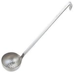 Paderno World Cuisine one Piece Stainless Steel Perforated ladle 4 oz.
