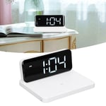 Alarm Clock Wireless Charger Memory Function LED Display Clock Wireless