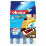 Vileda Active Max Flat Mop Refill - White/Blue